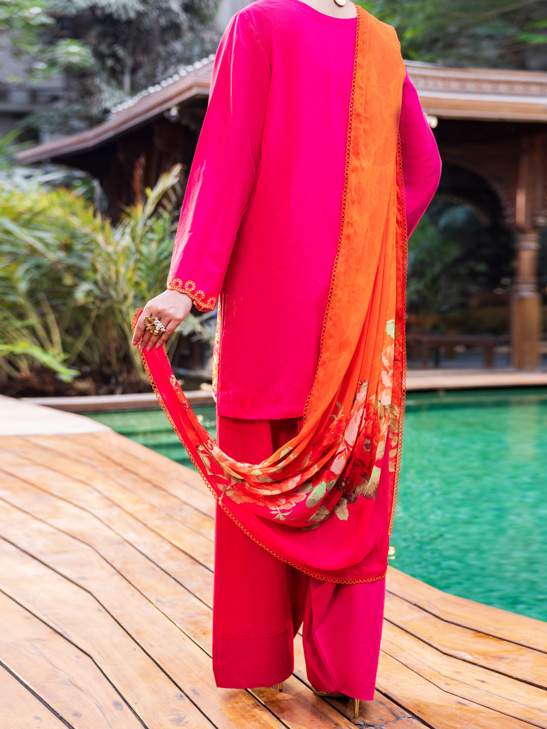 Cotton Pink Stitched Suit - Almirah