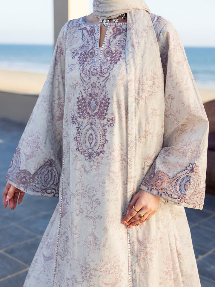 Cotton Grey Stitched Suit - Almirah