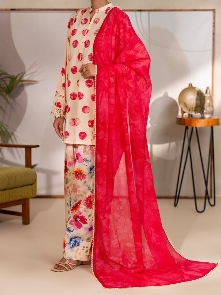 Cotton Pink Unstitched Suit - Almirah