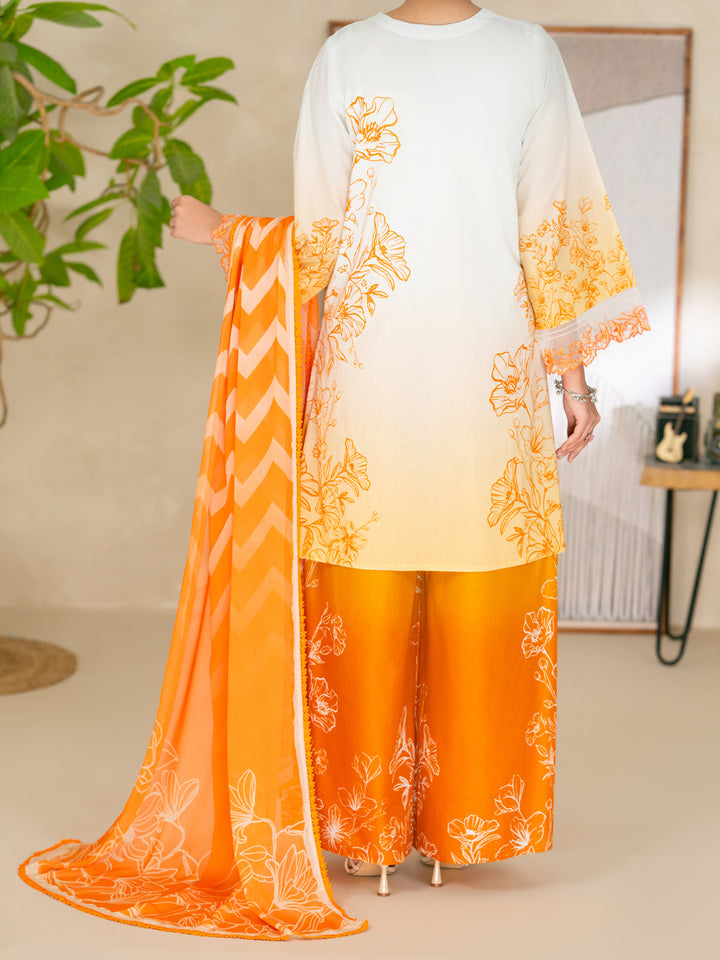 Cotton Mustard Unstitched Suit - Almirah