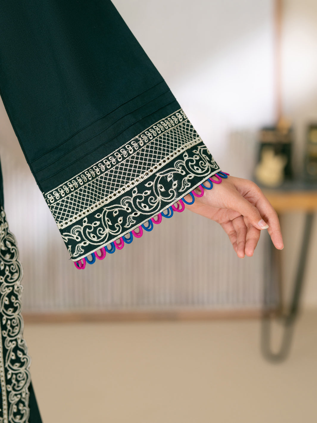 Dyed Lawn Black Unstitched Suit - Almirah
