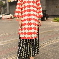 Lawn White Kurti - Almirah