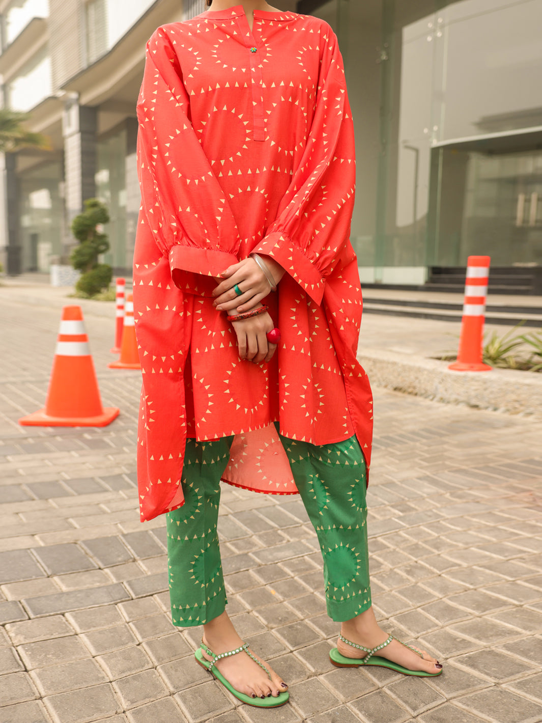 Lawn Orange Kurti - Almirah