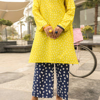 Lawn Yellow Kurti - Almirah