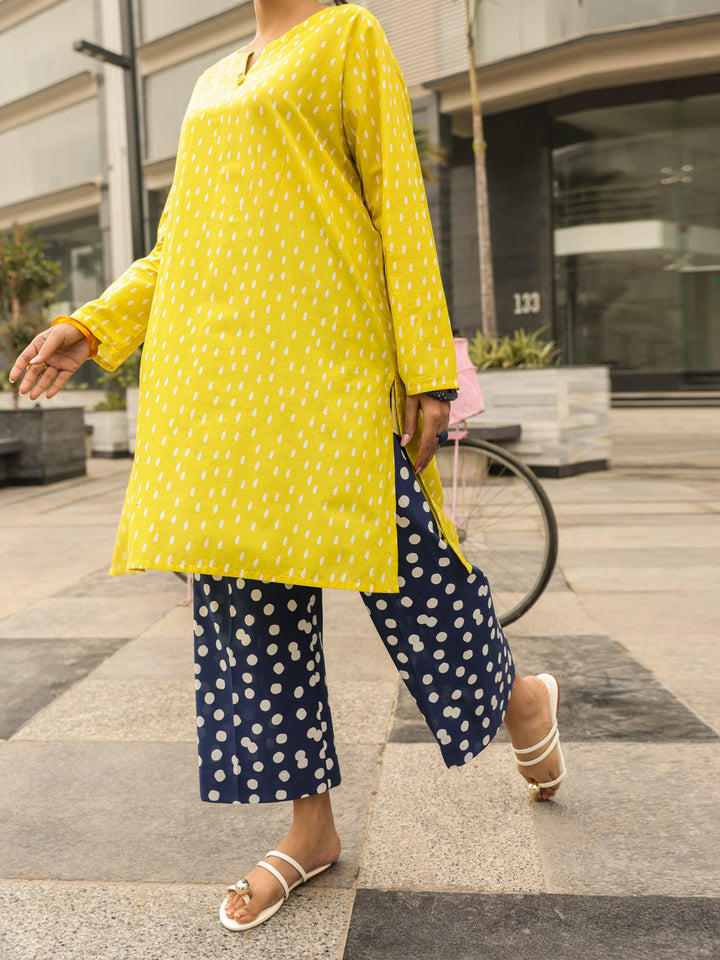 Lawn Yellow Kurti - Almirah