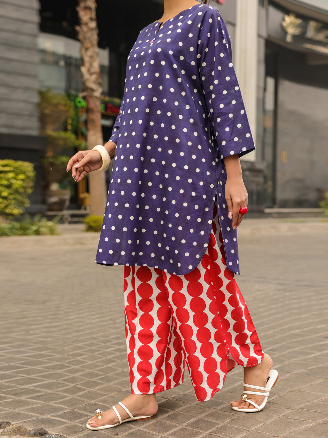 Lawn Blue Kurti - Almirah