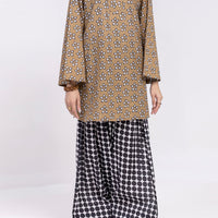 Lawn Mustard Unstitched Suit - Almirah