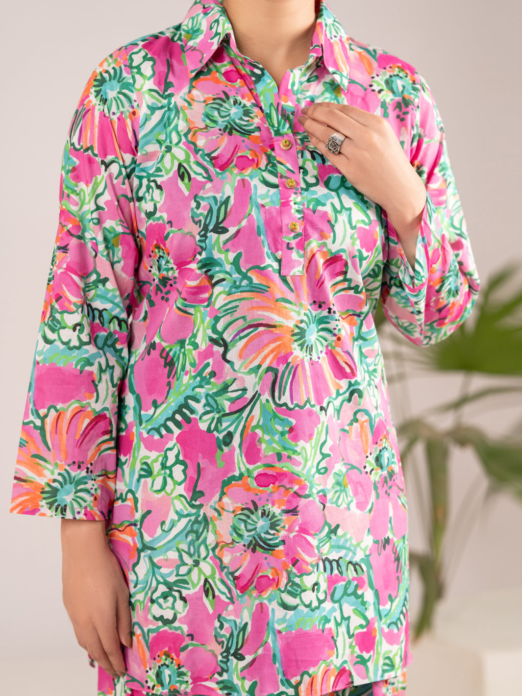Lawn Pink Stitched Suit - Almirah