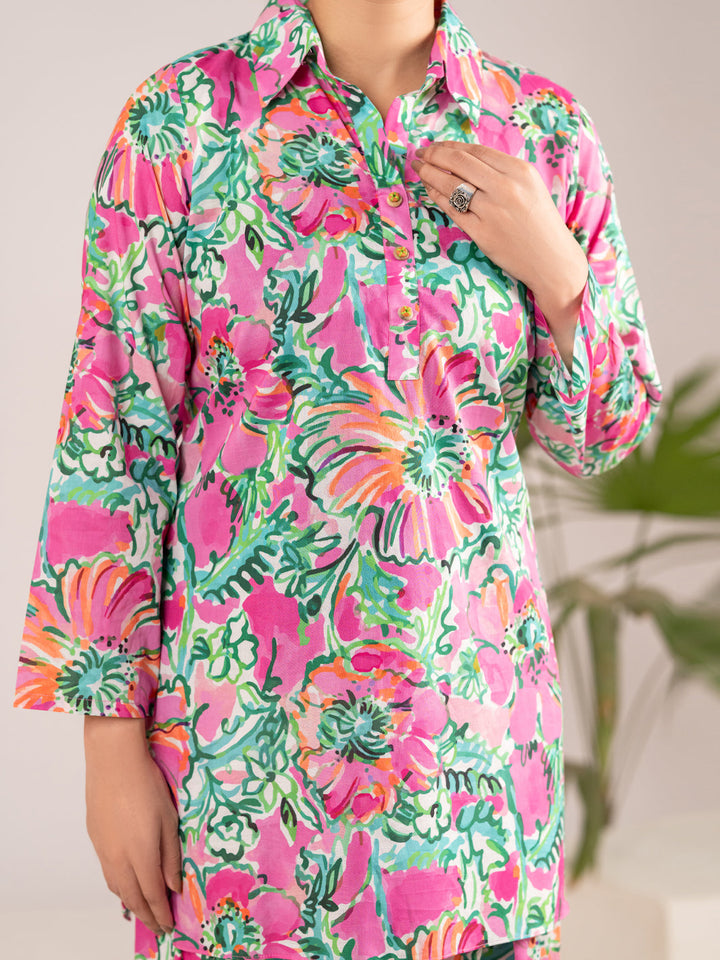 Lawn Pink Stitched Suit - Almirah