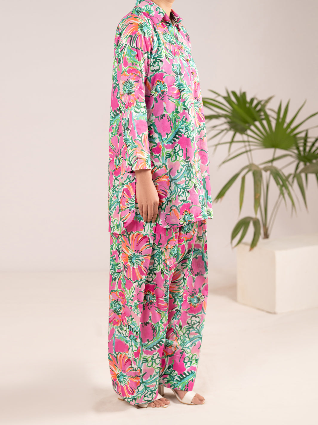 Lawn Pink Stitched Suit - Almirah