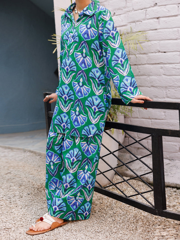 Lawn Green Stitched Suit - Almirah