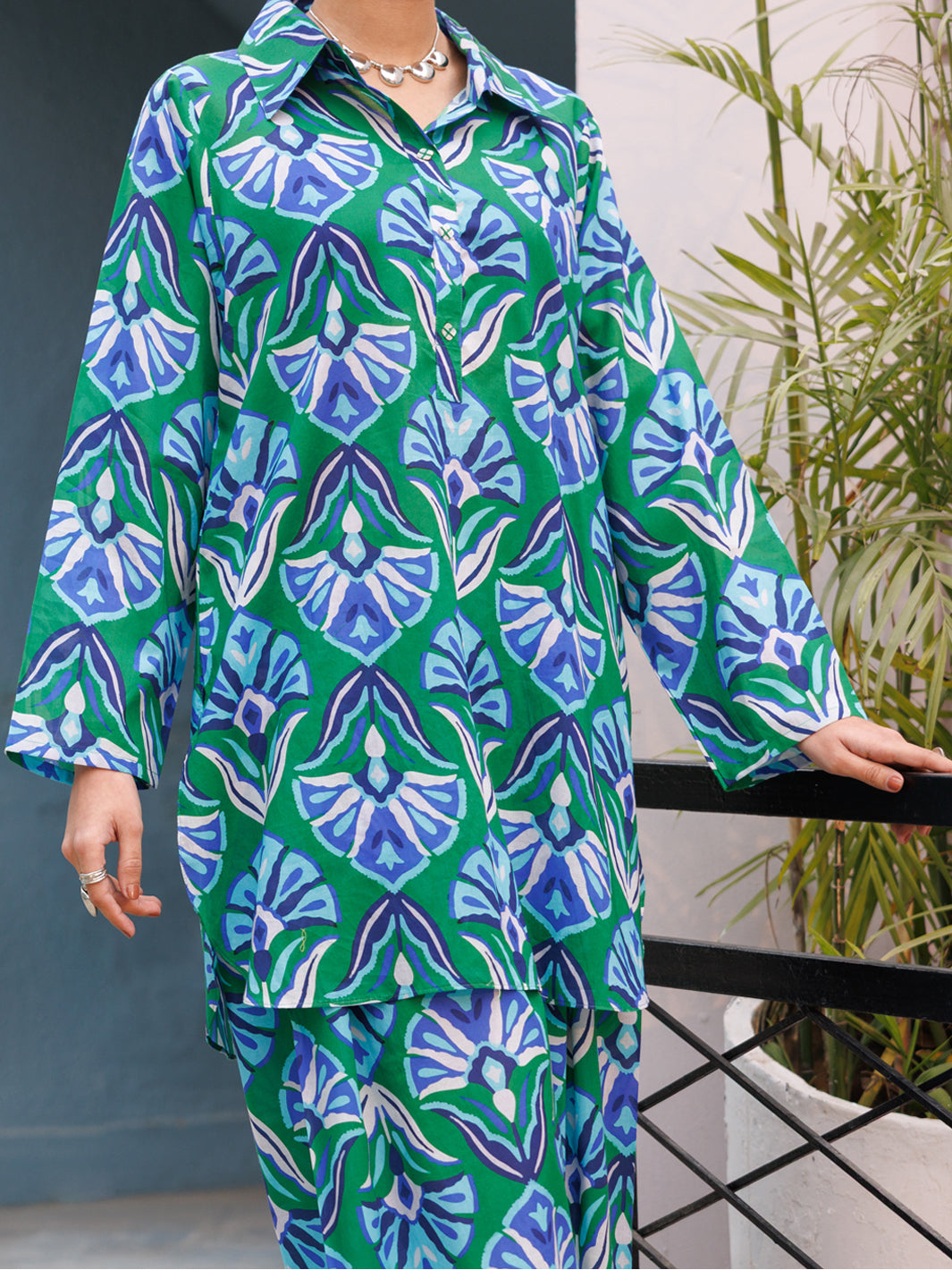 Lawn Green Stitched Suit - Almirah