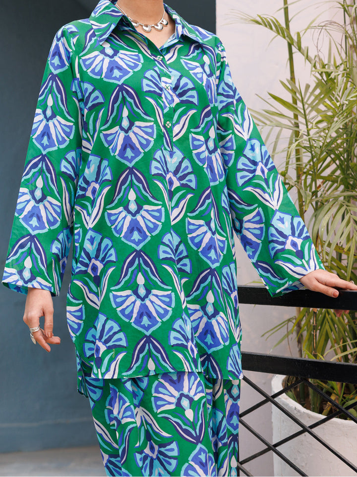 Lawn Green Stitched Suit - Almirah