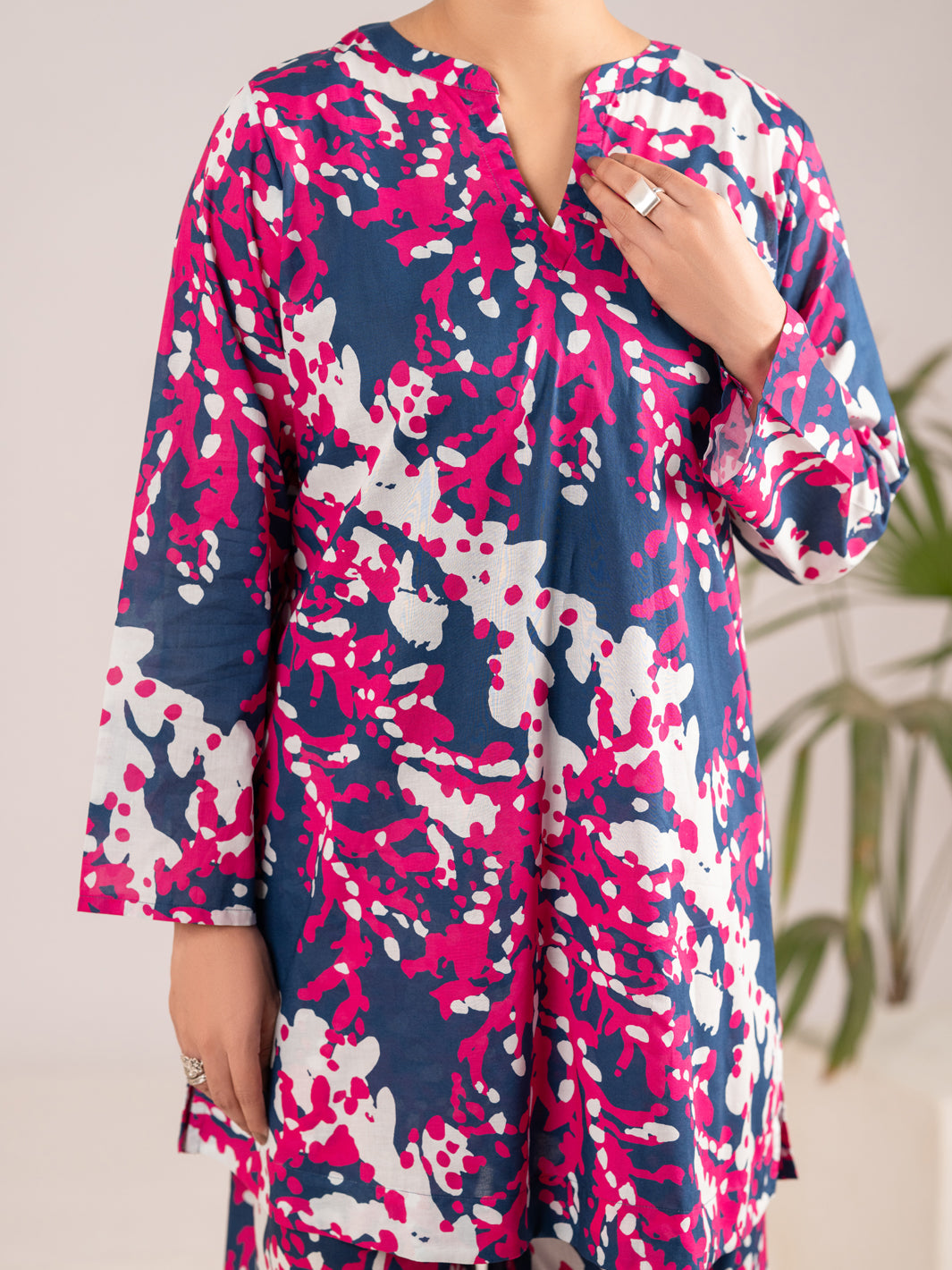 Lawn Blue Stitched Suit - Almirah