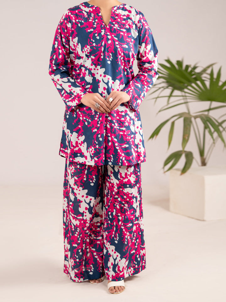 Lawn Blue Stitched Suit - Almirah