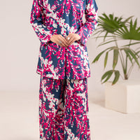 Lawn Blue Stitched Suit - Almirah