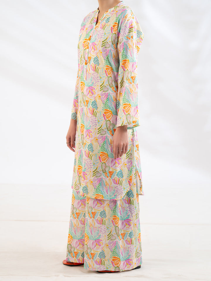 Lawn Off White Stitched Suit - Almirah