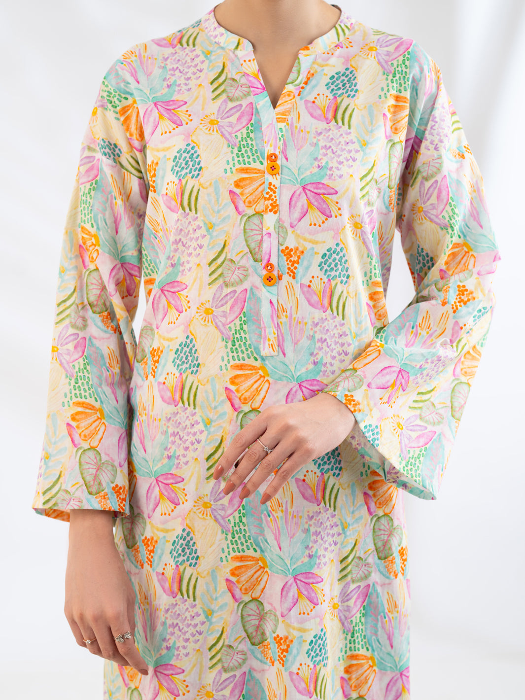 Lawn Off White Stitched Suit - Almirah