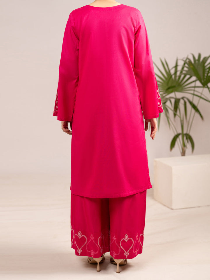 Lawn Fuchsia Stitched Suit - Almirah