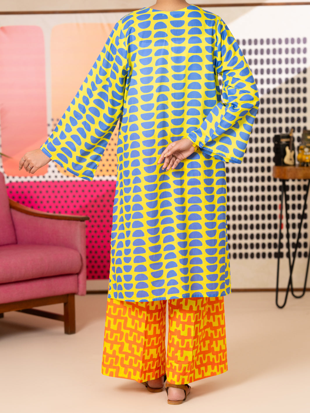 Cotton Lime Green Kurti - Almirah