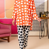 Cotton Orange Kurti - Almirah