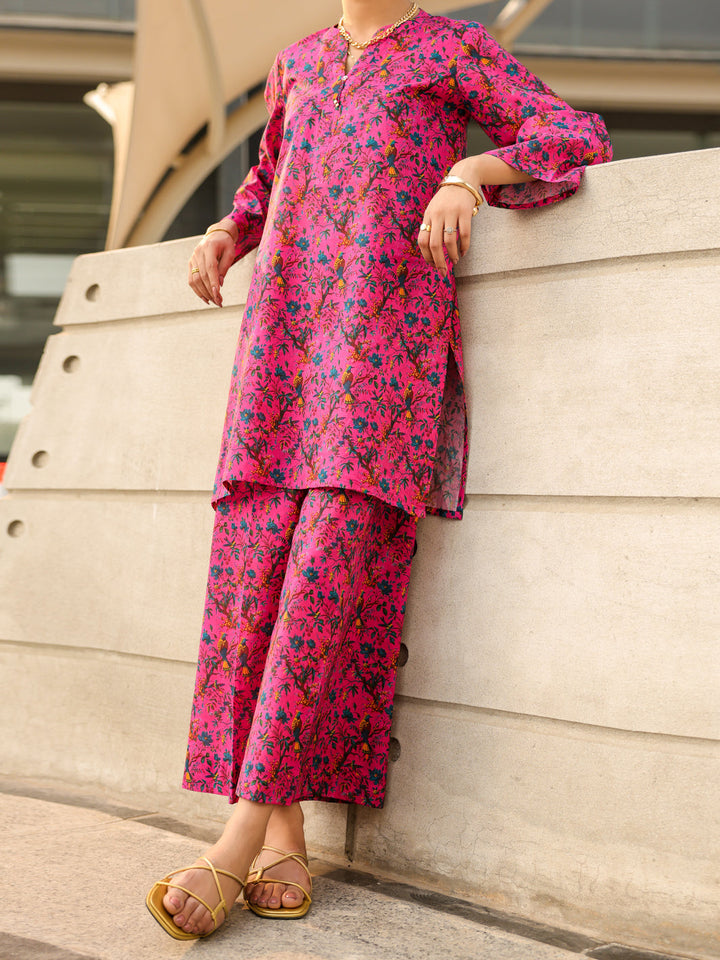 Lawn Pink Stitched Suit - Almirah