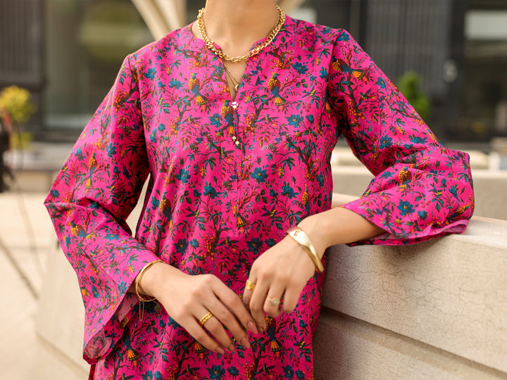Lawn Pink Stitched Suit - Almirah