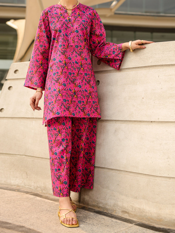Lawn Pink Stitched Suit - Almirah