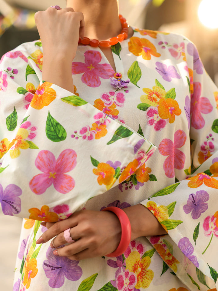 Lawn White Stitched Suit - Almirah