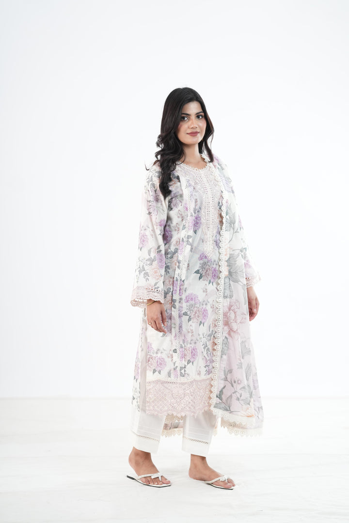 Sariya - Aabyaan Printed Stitched