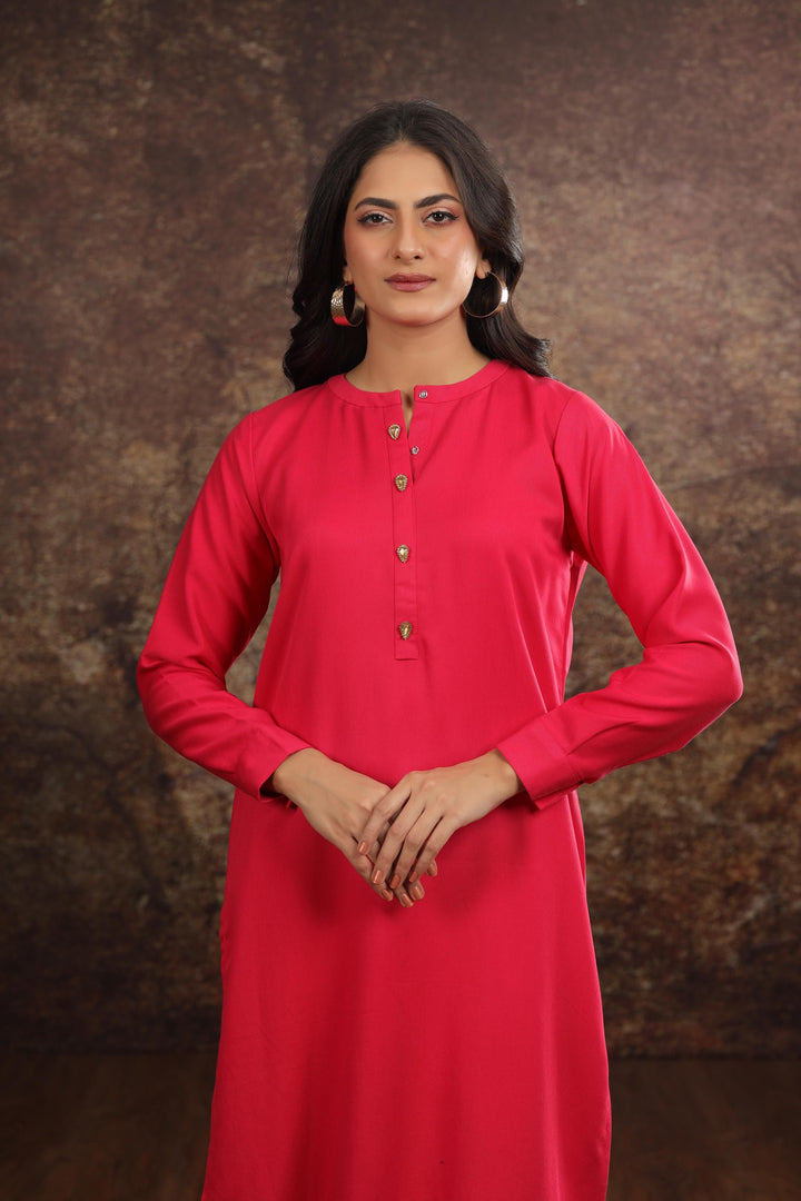 Shocking Pink 2 Piece Suit - Stonez