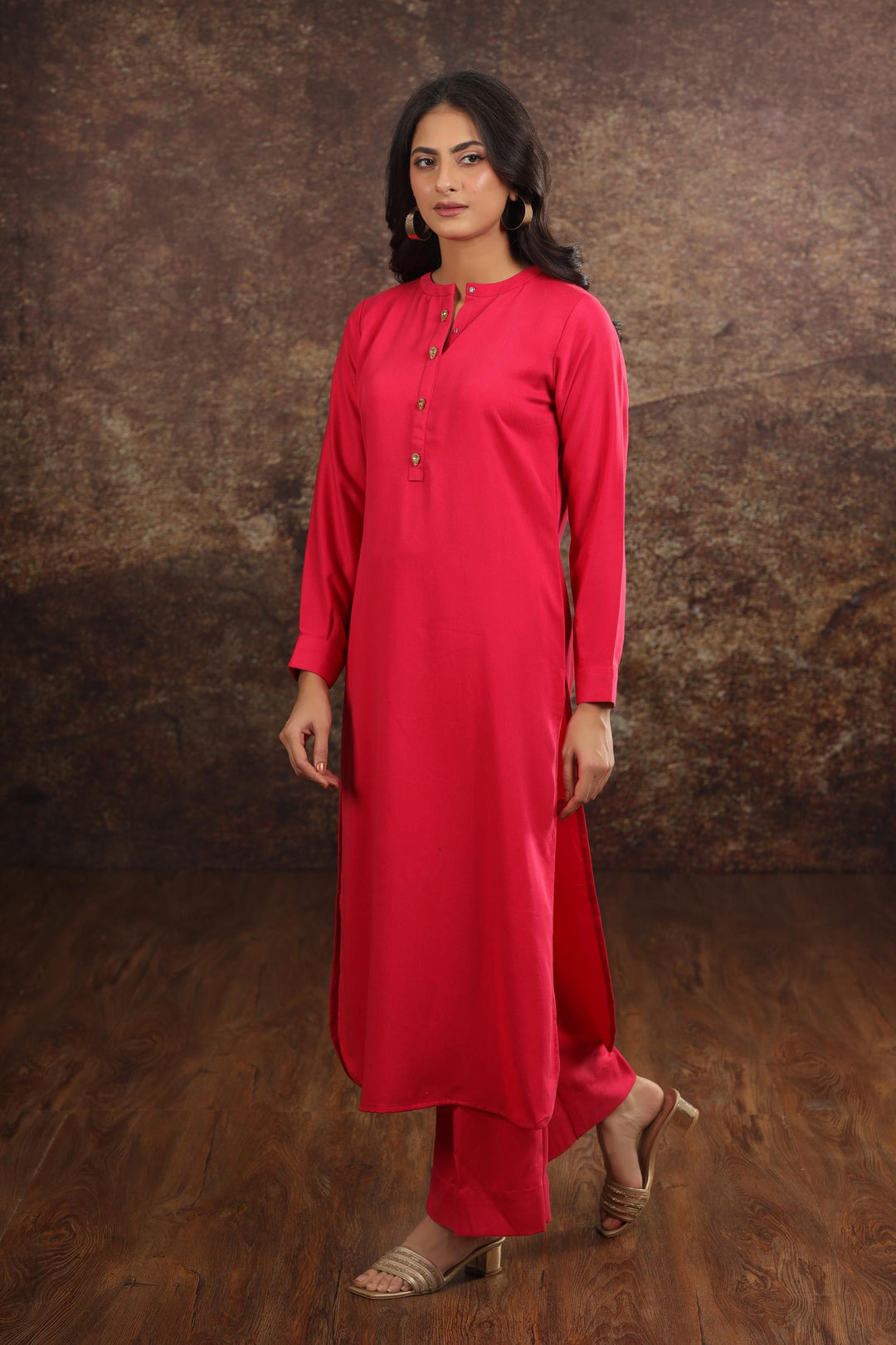 Shocking Pink 2 Piece Suit - Stonez