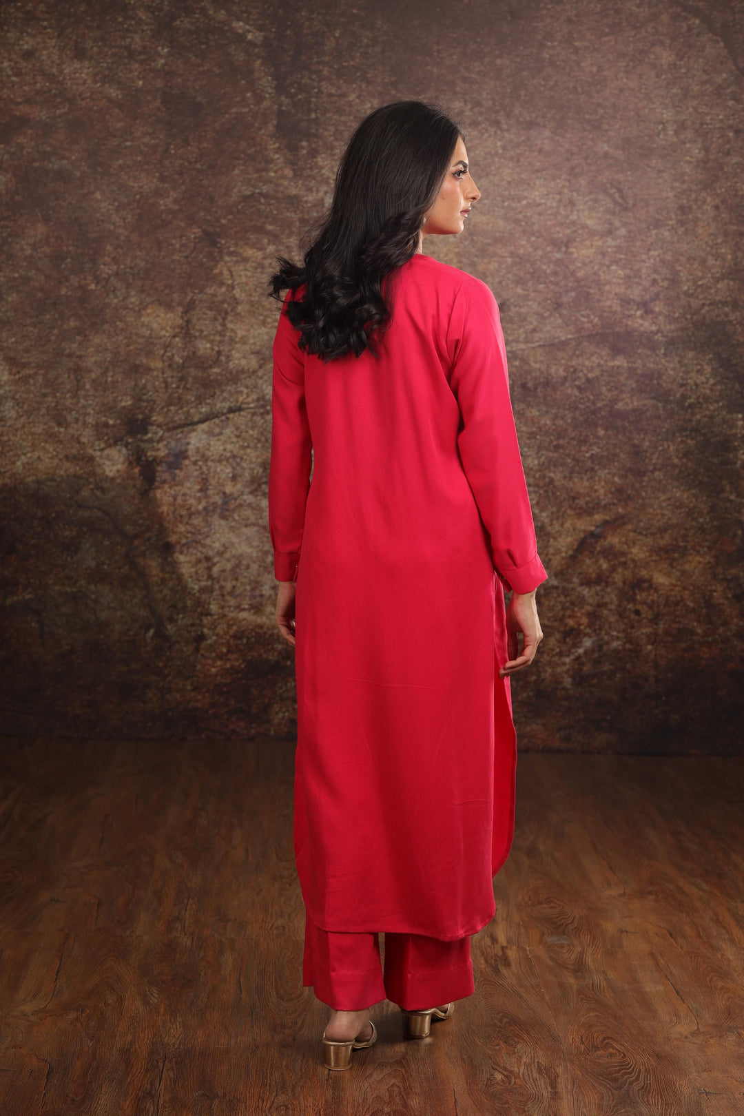 Shocking Pink 2 Piece Suit - Stonez