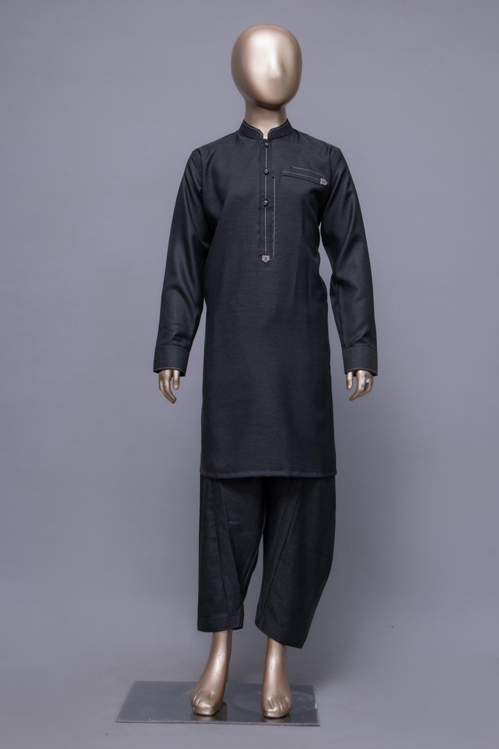 Blended Black & Green Shalwar Kameez - Raf Raf