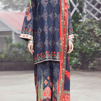 Cambric Black Stitched Suit - Almirah