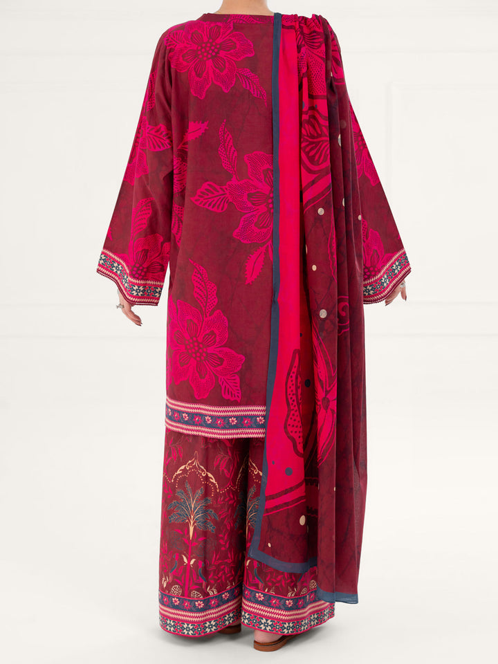 Cambric Fuchsia Stitched Suit - Almirah