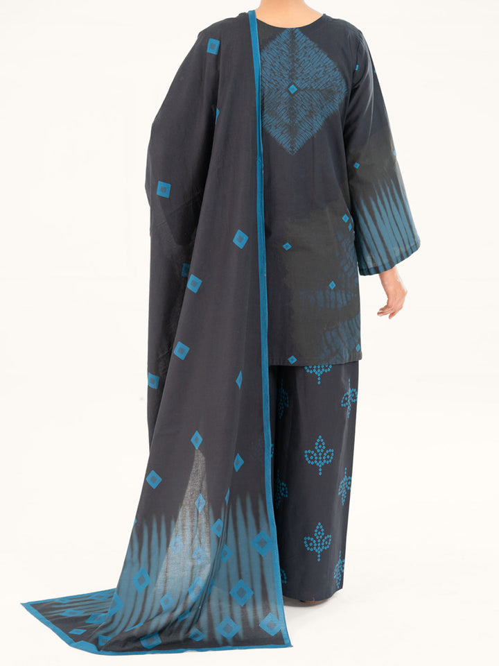 Cambric Blue Stitched Suit - Almirah