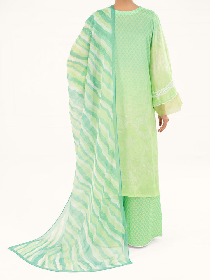 Thai Silk Light Green Stitched Suit - Almirah