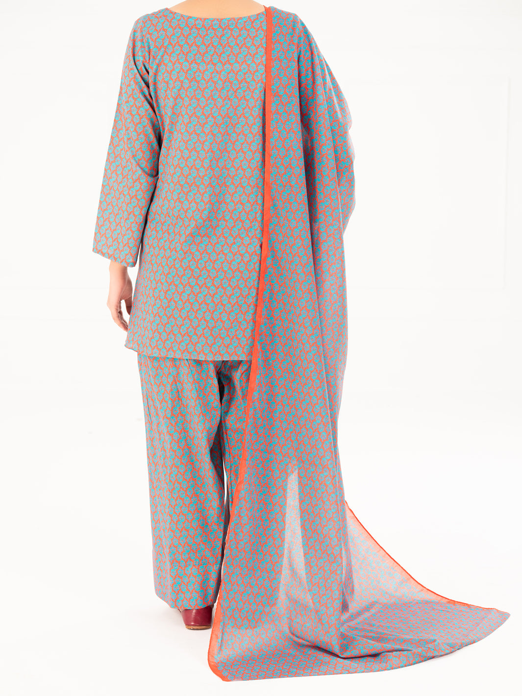 Cambric Fuchsia Stitched Suit - Almirah