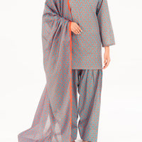 Cambric Fuchsia Stitched Suit - Almirah