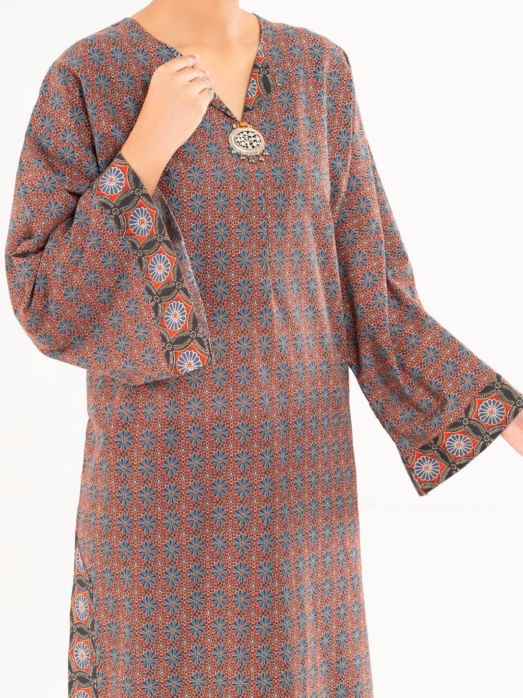 Lawn Multicolor Kurti - Almirah