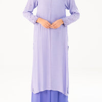 Thai Silk Light Purple Stitched Suit - Almirah