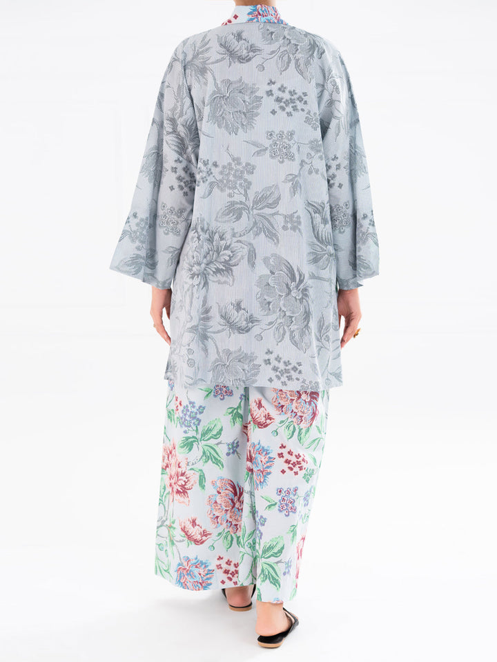 Cambric Grey Stitched Suit - Almirah