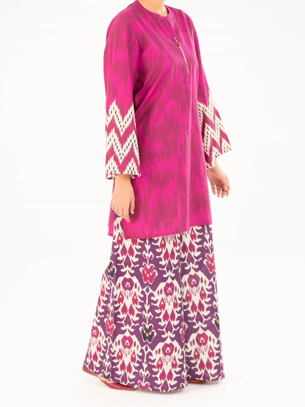 Cambric Purple Kurti - Almirah