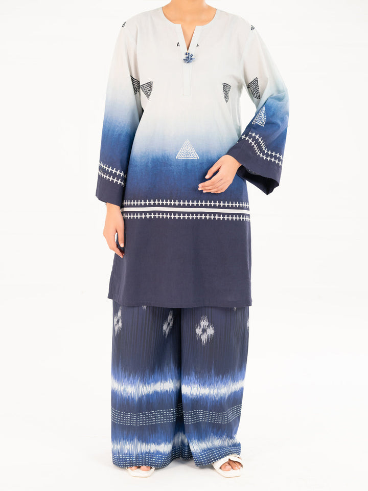 Cambric Blue Kurti - Almirah