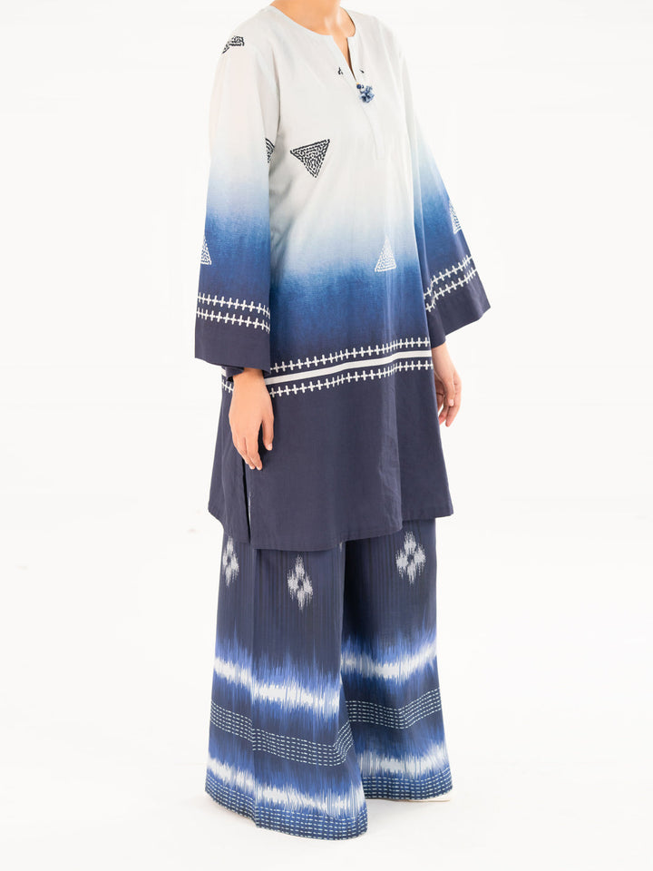 Cambric Blue Kurti - Almirah