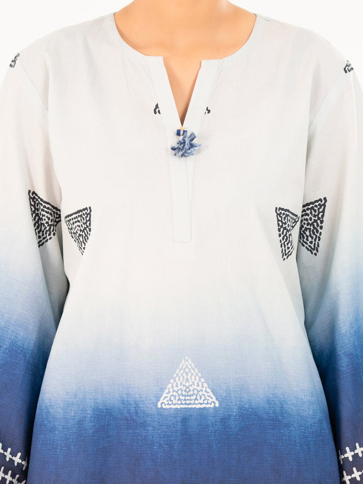 Cambric Blue Kurti - Almirah