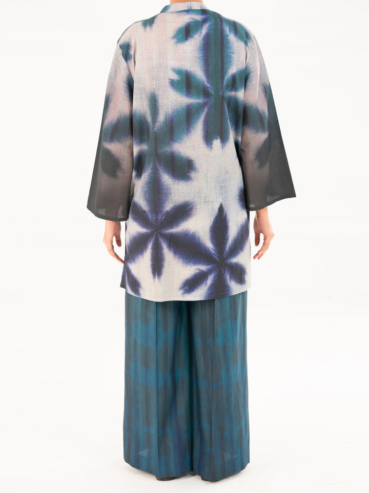 Cambric Teal Kurti - Almirah