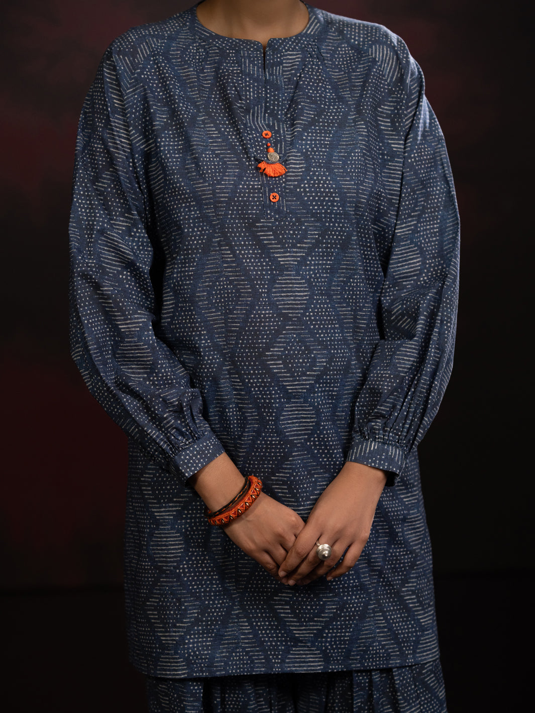 Cambric Charcoal Stitched Suit - Almirah