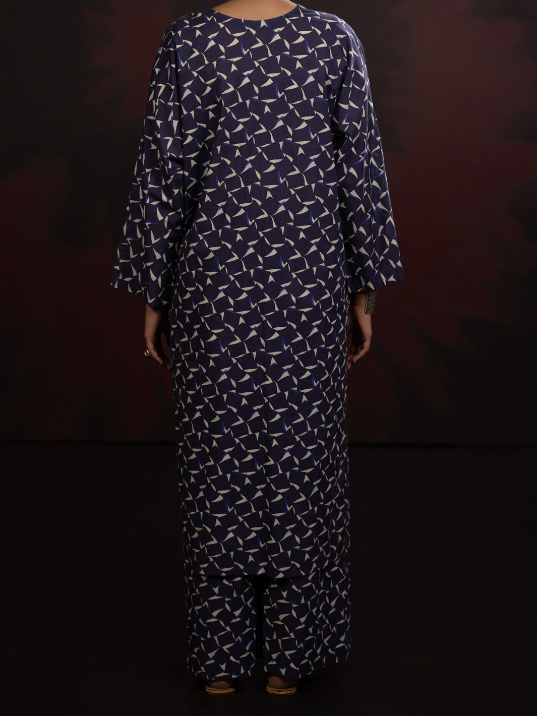 Cambric Blue Stitched Suit - Almirah